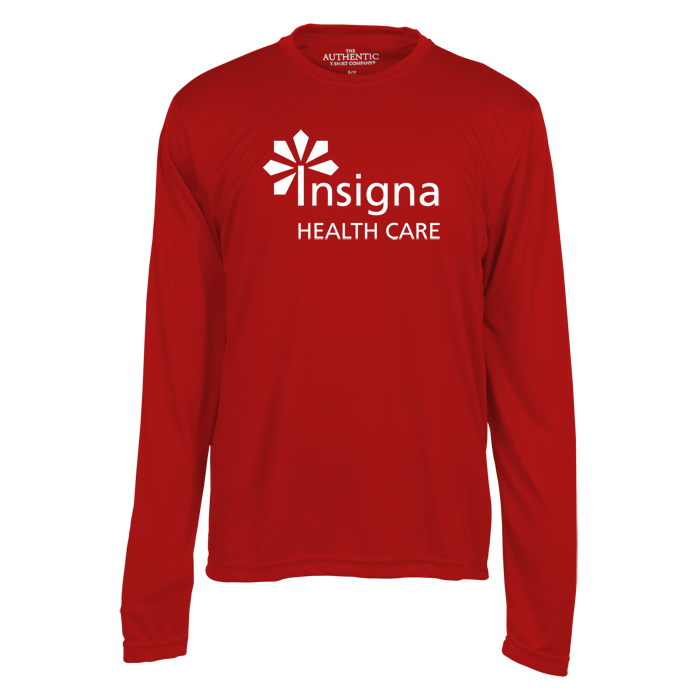 Custom Pro Team Moisture Wicking Long Sleeve Tee - Men's - Screen