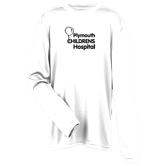 Custom Pro Team Moisture Wicking Long Sleeve Tee - Youth - Screen
