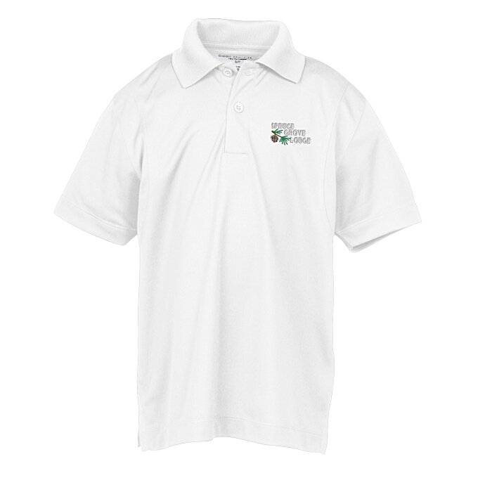 Custom Coal Harbour Tricot Snag Protection Wicking Polo - Youth