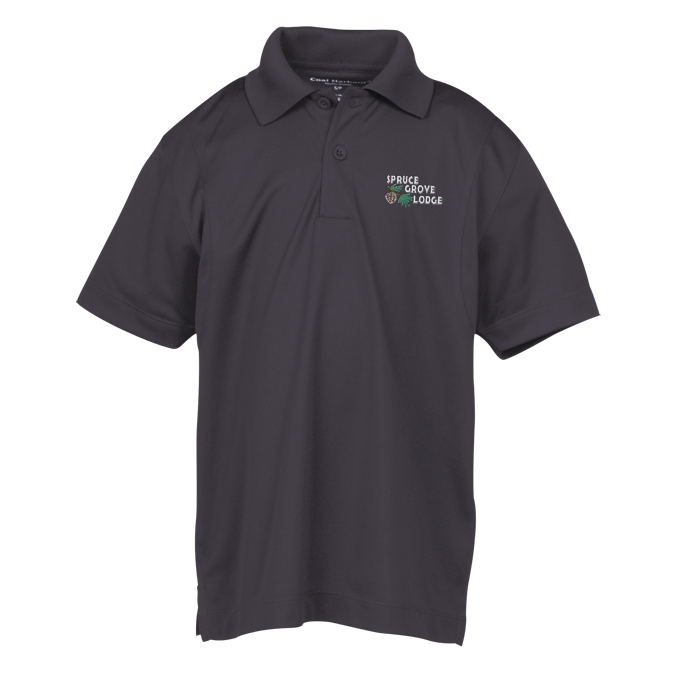 Custom Coal Harbour Tricot Snag Protection Wicking Polo - Youth