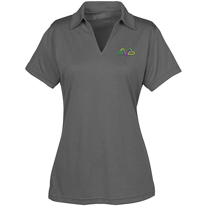 Custom Pro Team Heathered Performance Polo - Ladies'