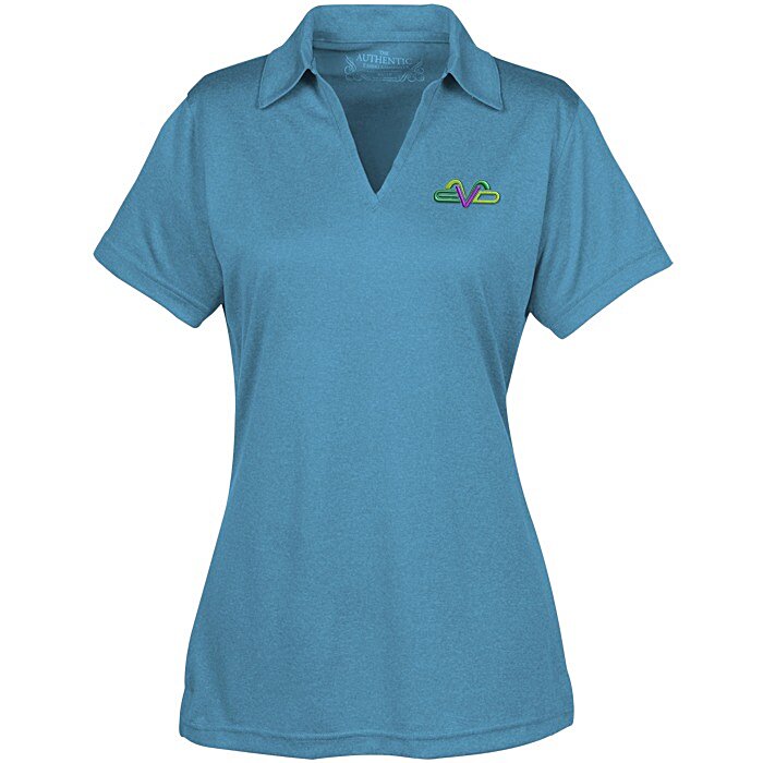 Custom Pro Team Heathered Performance Polo - Ladies'