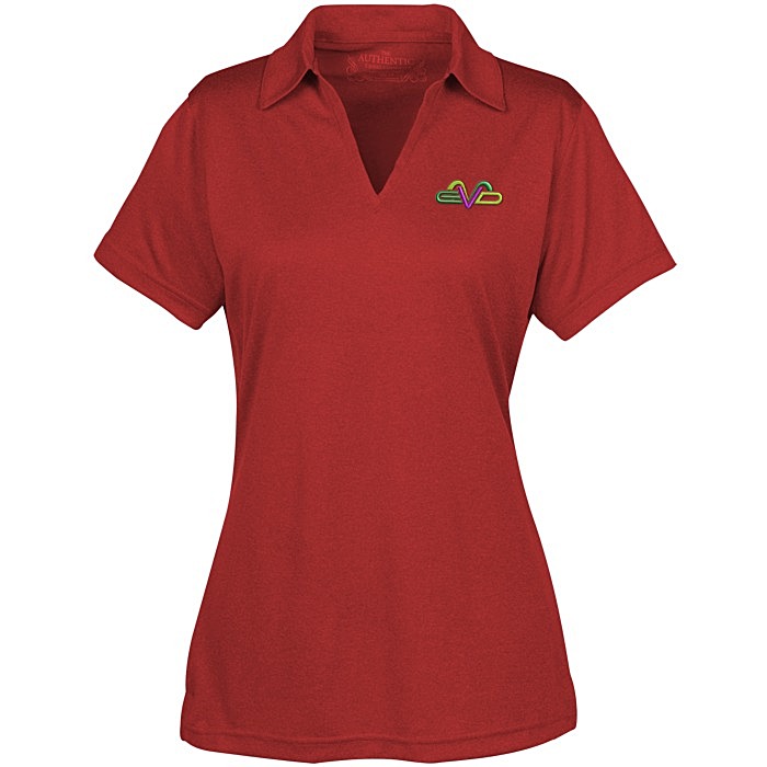 Custom Pro Team Heathered Performance Polo - Ladies'