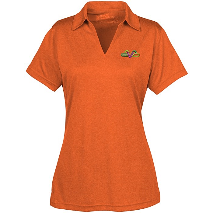 Custom Pro Team Heathered Performance Polo - Ladies'