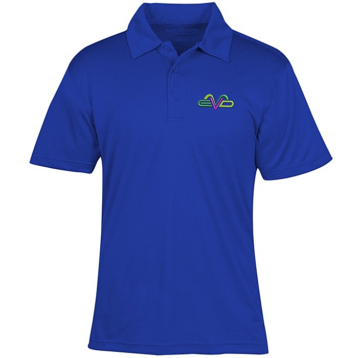 Custom Pro Team Heathered Performance Polo - Men's