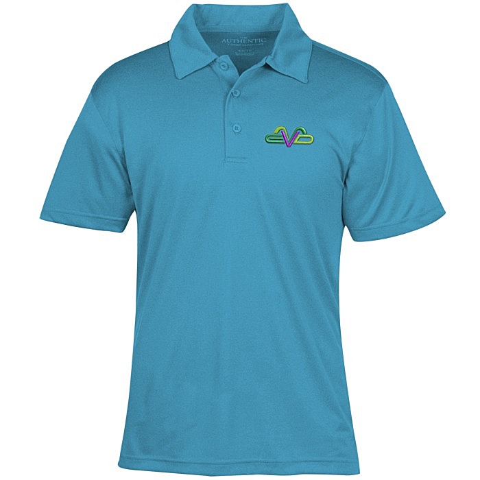 Custom Pro Team Heathered Performance Polo - Men's