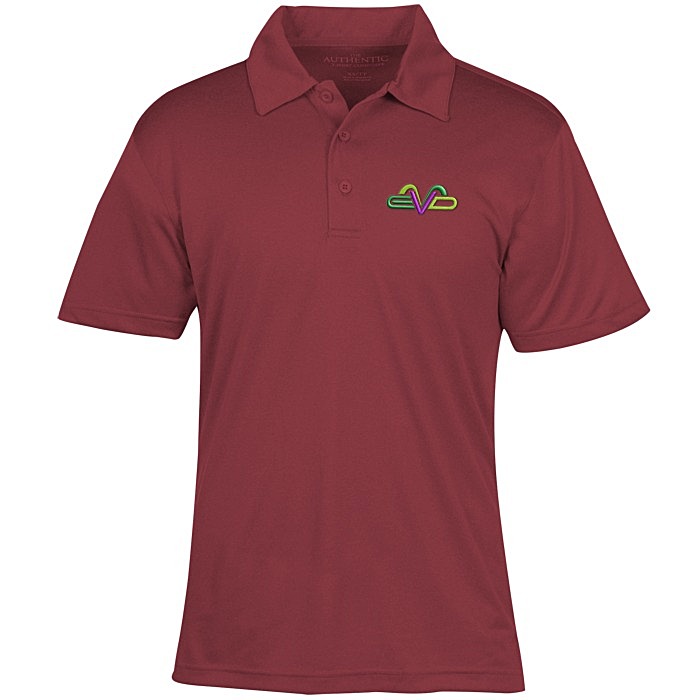 Custom Pro Team Heathered Performance Polo - Men's