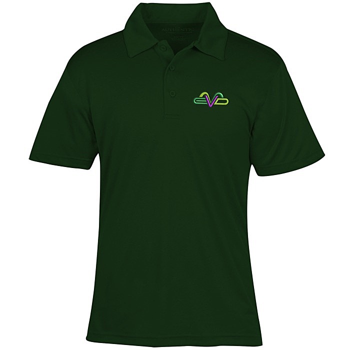Custom Pro Team Heathered Performance Polo - Men's