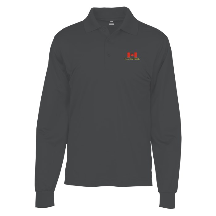 Custom Coal Harbour Tricot Snag Protection LS Wicking Polo - Men's