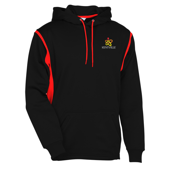 Custom PTech VarCITY Wicking Hooded Sweatshirt - Embroidered