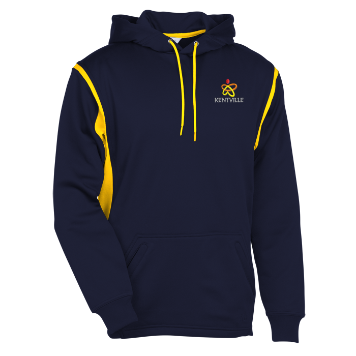 Custom PTech VarCITY Wicking Hooded Sweatshirt - Embroidered