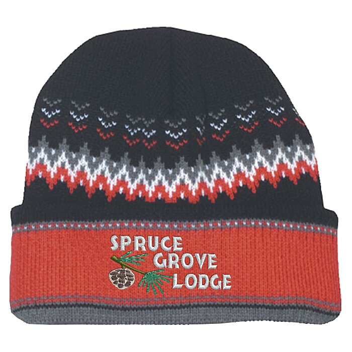 Custom Chevron Heavyweight Toque with Cuff