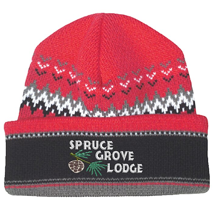 Custom Chevron Heavyweight Toque with Cuff