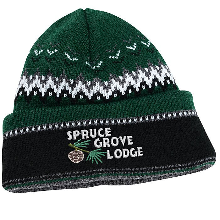 Custom Chevron Heavyweight Toque with Cuff