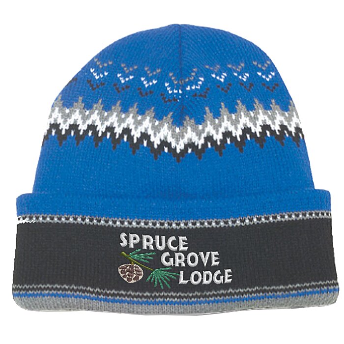 Custom Chevron Heavyweight Toque with Cuff