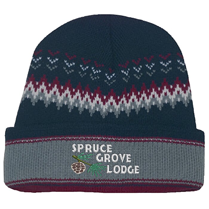 Custom Chevron Heavyweight Toque with Cuff