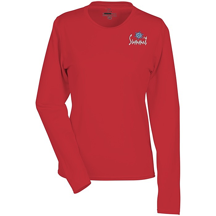 Custom Boston Long Sleeve Training Tech Tee - Ladies' - Embroidered