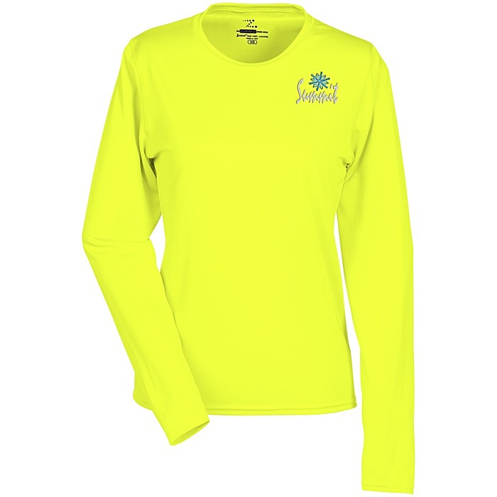 Custom Boston Long Sleeve Training Tech Tee - Ladies' - Embroidered