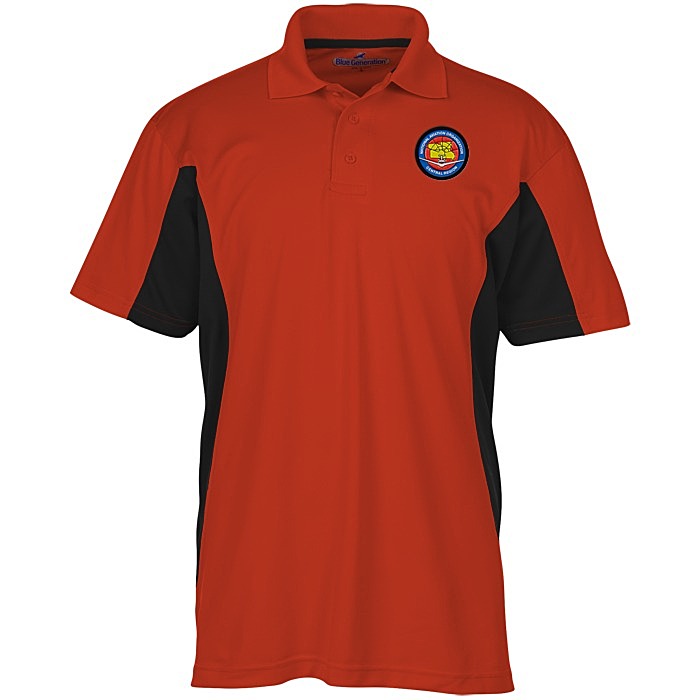 Custom Stain Release Colourblock Performance Polo - Men's