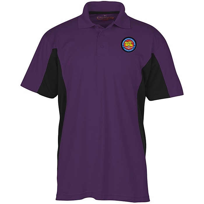 Custom Stain Release Colourblock Performance Polo - Men's