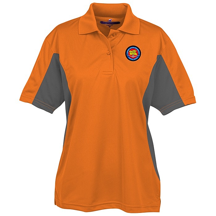 Custom Stain Release Colourblock Performance Polo - Ladies