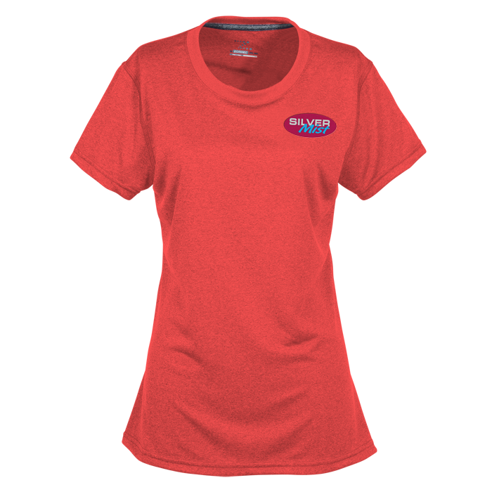 Custom Vegas Heathered Performance Tee - Ladies' - Embroidered