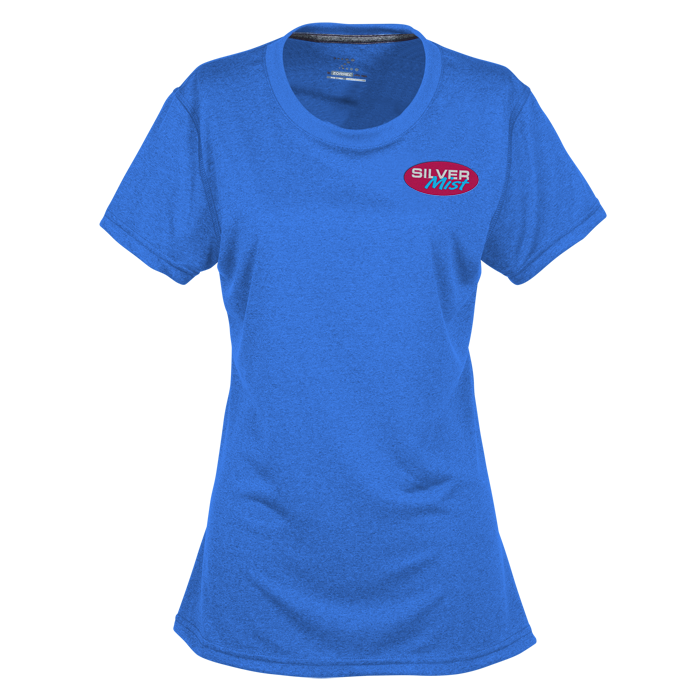 Custom Vegas Heathered Performance Tee - Ladies' - Embroidered