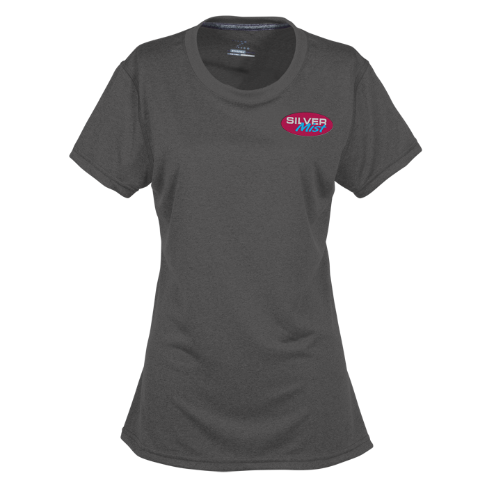 Custom Vegas Heathered Performance Tee - Ladies' - Embroidered