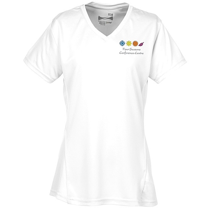 Custom Boston V-Neck Training Tech Tee - Ladies' - Embroidered