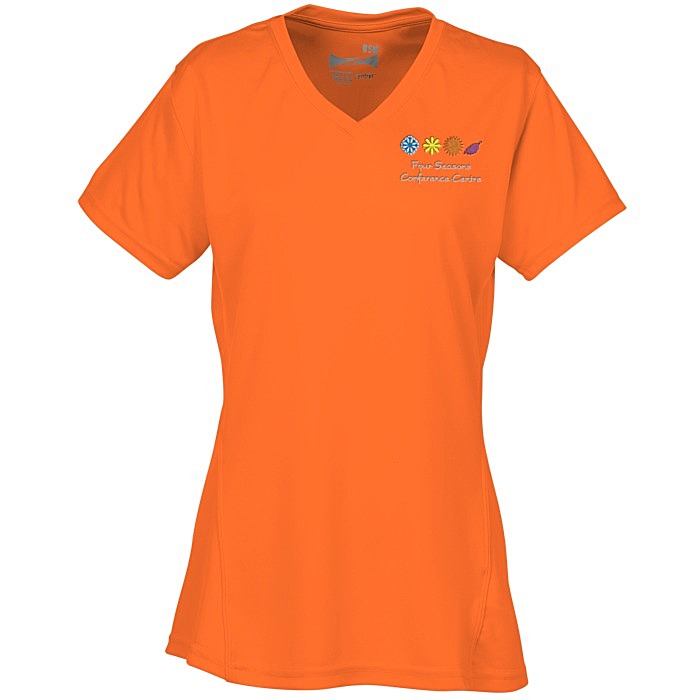 Custom Boston V-Neck Training Tech Tee - Ladies' - Embroidered