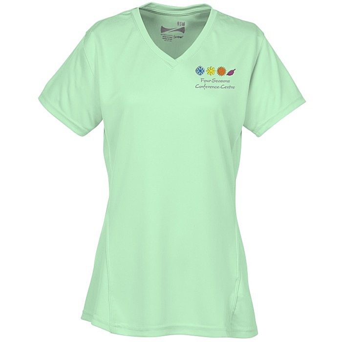 Custom Boston V-Neck Training Tech Tee - Ladies' - Embroidered