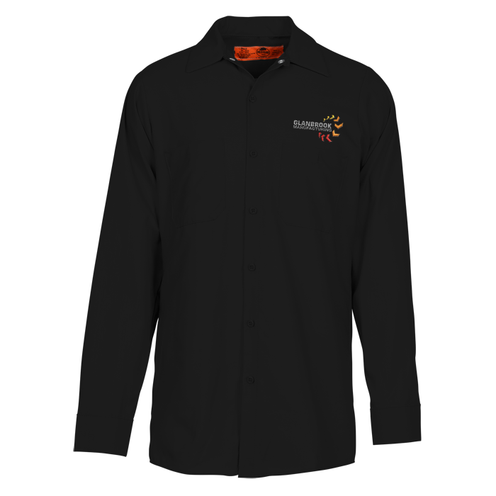 Custom Red Kap Industrial Long Sleeve Work Shirt