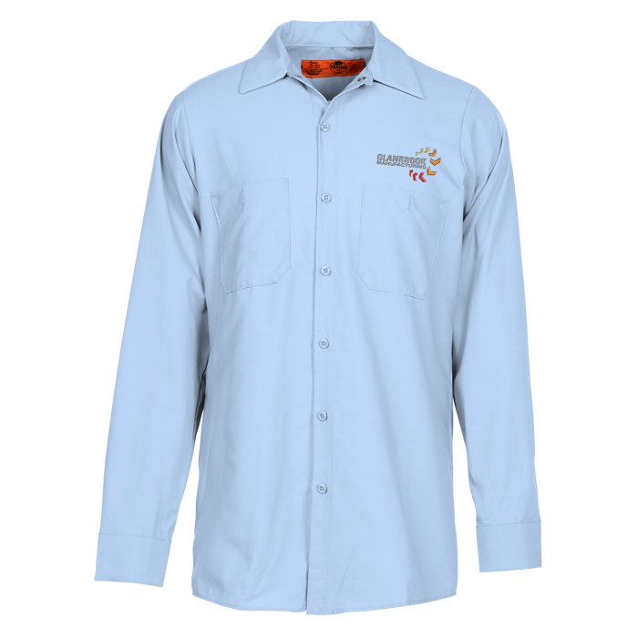 Custom Red Kap Industrial Long Sleeve Work Shirt