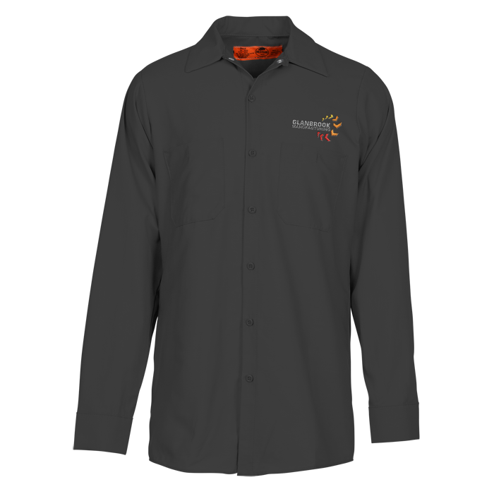 Custom Red Kap Industrial Long Sleeve Work Shirt