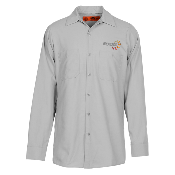 Custom Red Kap Industrial Long Sleeve Work Shirt