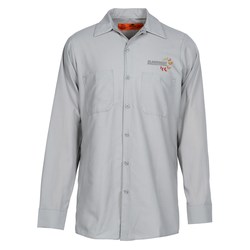 Custom Red Kap Industrial Long Sleeve Work Shirt
