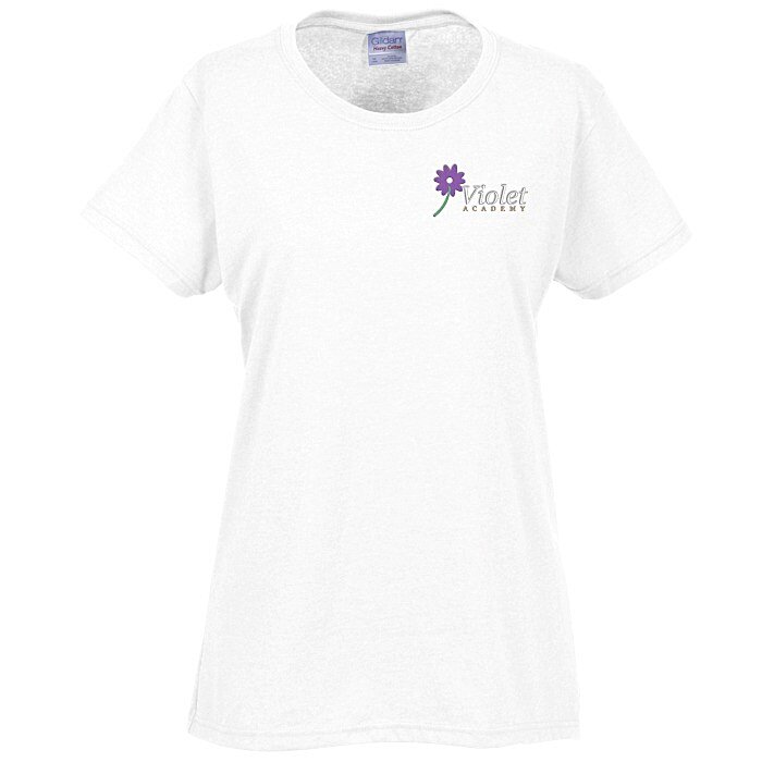 Custom Gildan Heavy Cotton T-Shirt - Ladies' - Embroidered