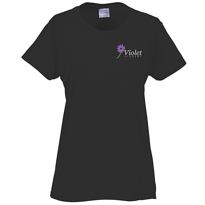 Custom Gildan Heavy Cotton T-Shirt - Ladies' - Embroidered