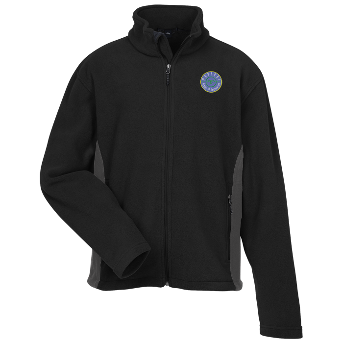 Custom Crossland Colourblock Fleece Jacket - Men's