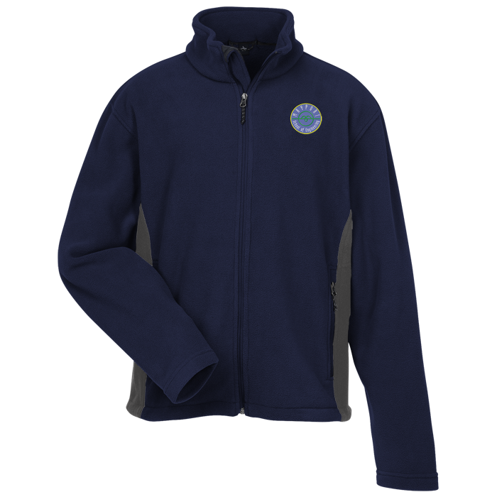 Custom Crossland Colourblock Fleece Jacket - Men's