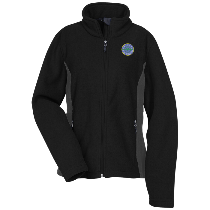 Custom Crossland Colourblock Fleece Jacket - Ladies'