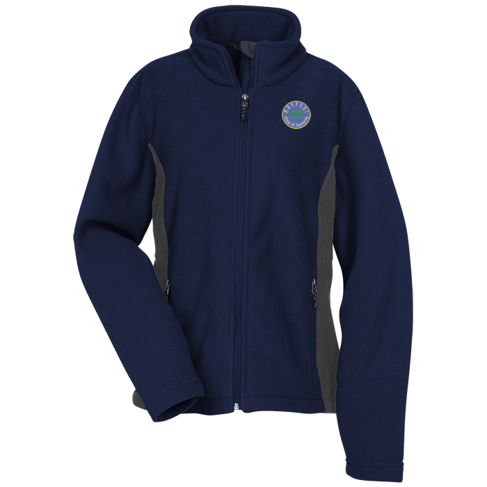 Custom Crossland Colourblock Fleece Jacket - Ladies'
