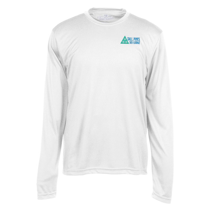 Custom Pro Team Moisture Wicking Long Sleeve Tee - Men's - Embroidered