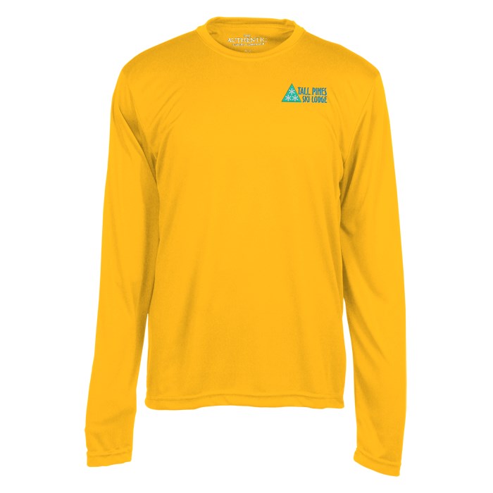Custom Pro Team Moisture Wicking Long Sleeve Tee - Men's - Embroidered