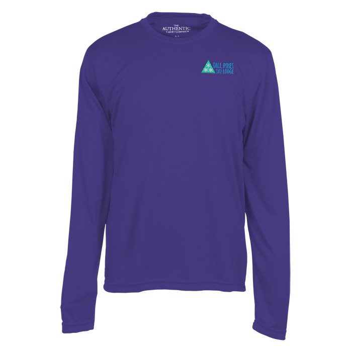 Custom Pro Team Moisture Wicking Long Sleeve Tee - Men's - Embroidered
