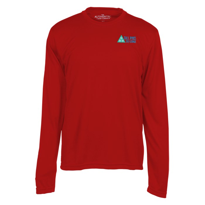 Custom Pro Team Moisture Wicking Long Sleeve Tee - Men's - Embroidered