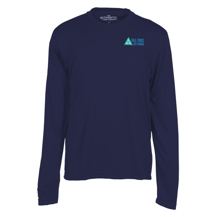 Custom Pro Team Moisture Wicking Long Sleeve Tee - Men's - Embroidered