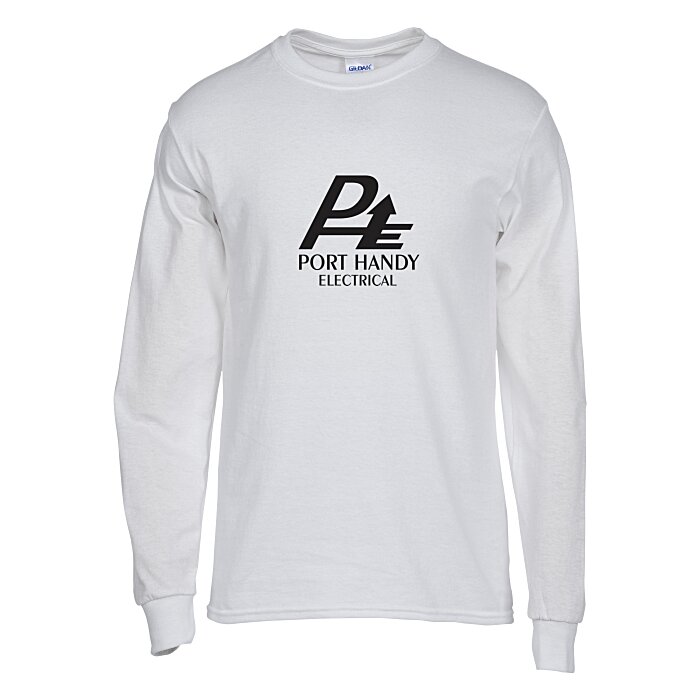 Custom Gildan Heavy Cotton LS T-Shirt - Men's - Screen
