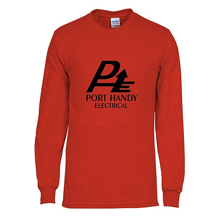 Custom Gildan Heavy Cotton LS T-Shirt - Men's - Screen