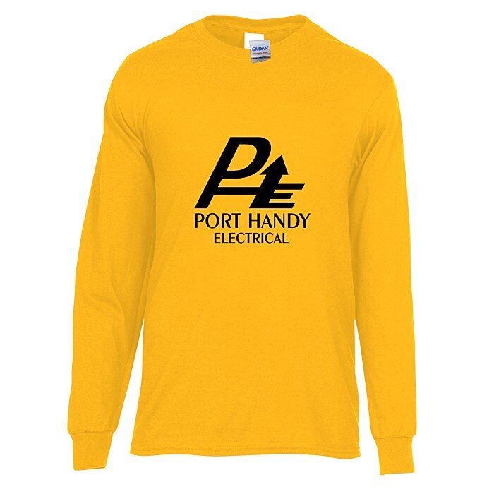 Custom Gildan Heavy Cotton LS T-Shirt - Men's - Screen